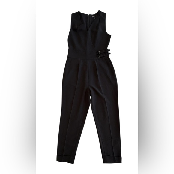 Banana Republic Pants - Banana Republic Black Sleeveless Jumpsuit Size 2 – Belted Waist, Tapered Leg